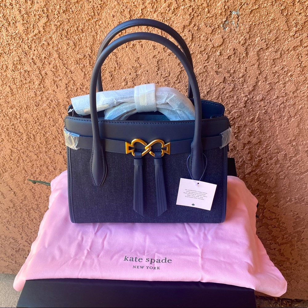 🔥HOST PICK🔥 Kate Spade Toujours Denim Medium Satchel 🖤